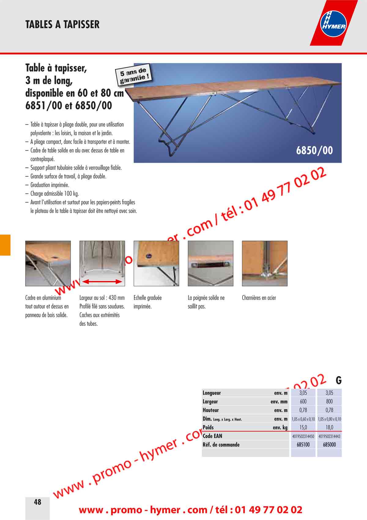 Table à Tapisser 3m X 1m Ich will nicht Schande erschrocken table a tapisser largeur 1 metre  vorteilhaft etwas Oft gesprochen